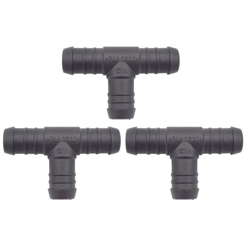 3 x YOU.S Original Schlauchverbinder Zwischenstück RGV Ø 16x16x16 mm - T-Stück