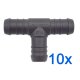 10 x YOU.S Original Schlauchverbinder Zwischenstück RGV Ø 16x16x16 mm - T-Stück