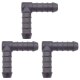 3 x YOU.S Original Schlauchverbinder Zwischenstück RGV Ø 12 mm 90° Winkel - L Form