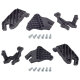 2 x YOU.S Original Scheinwerferhalter Reparatursatz VORNE LINKS und RECHTS kompatibel mit Audi A6 / Allroad / Avant (4G_) - 4G0998121A