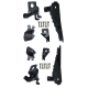 2 x YOU.S Original Scheinwerferhalterung Reparaturset VORNE LINKS + RECHTS kompatibel mit Renault Megane IV - 260601571R