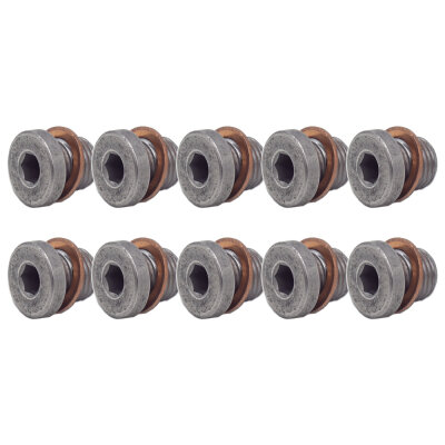 10 x YOU.S Original Ölablassschraube Ölwanne Schraube M10x1,0 mm kompatibel mit Audi kompatibel mit Seat kompatibel mit Skoda kompatibel mit VW - N90281802