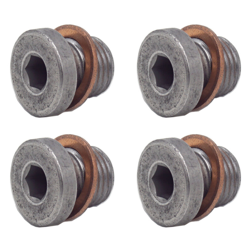 4 x YOU.S Original Ölablassschraube Ölwanne Schraube M10x1,0 mm kompatibel mit VW - N90281802