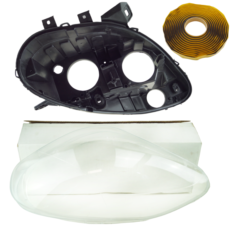 YOU.S Original Scheinwerfergehäuse + Scheinwerferglas VORNE RECHTS kompatibel mit Fiat kompatibel mit Doblo (263) kompatibel mit Opel Combo (X12) - 51810671
