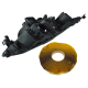 YOU.S Original Scheinwerfergehäuse Hauptscheinwerfer Gehäuse VORNE LINKS kompatibel mit Renault kompatibel mit Megane IV - 260601571R