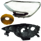 YOU.S Original Scheinwerfergehäuse + Scheinwerferglas VORNE LINKS kompatibel mit Renault kompatibel mit Megane IV - 260601571R