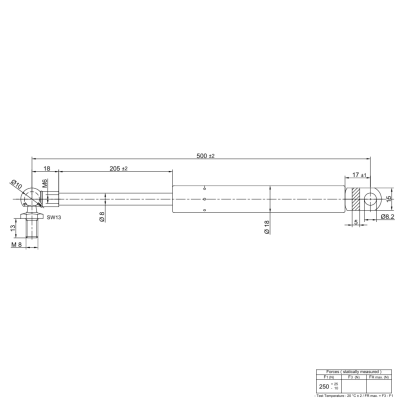 Gasdruckfeder kompatibel mit CASE IH 595 695 743 745 795...