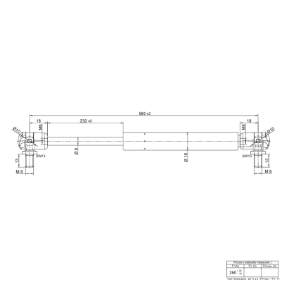 Gasdruckfeder kompatibel mit Fiat G 170 190 210 241 - Heckscheibe - 1 Stück - 86502868 YOU.S
