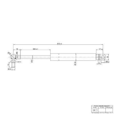 Gasdruckfeder kompatibel mit John Deere 940 1040 1140 1640 2040 2040S - Frontscheibe - 1 Stück - AL64477 YOU.S