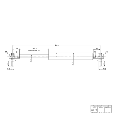 Gasdruckfeder kompatibel mit John Deere 5300 5400 5500 5310 5410 5510 - Frontscheibe / Heckscheibe - 1 Stück - AL71412 YOU.S