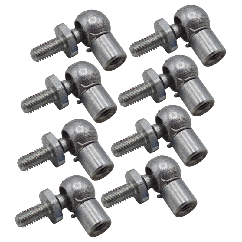 M6 Winkelgelenk Kugelgelenk CS für Gasdruckfeder - Kugeldurchmesser 10 mm - 8 Stück - YOU.S Original