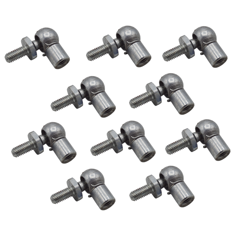M6 Winkelgelenk Kugelgelenk CS für Gasdruckfeder - Kugeldurchmesser 10 mm - 10 Stück - YOU.S Original