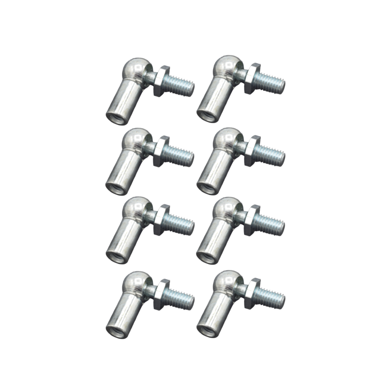 M6 Winkelgelenk Kugelgelenk CS für Gasdruckfeder - M8 Gewindezapfen Kugeldurchmesser 10 mm - 8 Stück - YOU.S Original