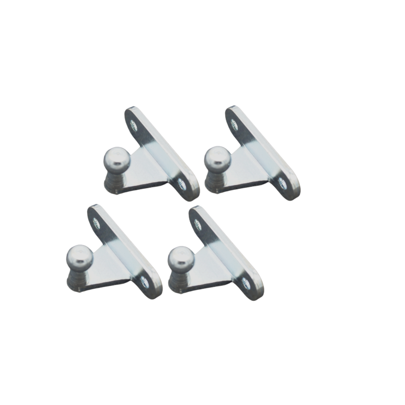 Winkelblech mit Innenkugel Ø 10 mm für Gasdruckdämpfer - 4 Stück - YOU.S Original