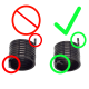 Kompressor Supercharger M65 Feder kompatibel mit Mercedes - A2710902380 - 1 Stück YOU.S Original