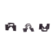 10 x Befestigungsklammer Clips Karosserie Verkleidung kompatibel mit Audi A6 A7 A8 Q8 R8 - 6N0867190A YOU.S Original