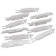 50 x Befestigungsclips Windschutzscheibenleiste Halter kompatibel mit Citroen C2 JM - 8123.88 YOU.S Original