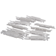 100 x Befestigungsclips Windschutzscheibenleiste Halter kompatibel mit Citroen C2 JM - 8123.88 YOU.S Original