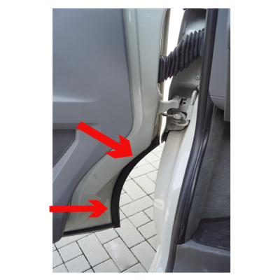 Türdichtung Gummidichtung VORNE LINKS kompatibel mit VW Transporter Multivan T5 T6 - 7H0837565 YOU.S Original