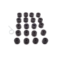 20 x Radschraubenkappen Abdeckung 17mm kompatibel mit VW Phaeton Polo Scirocco Sharan - 1K0601173 YOU.S Original