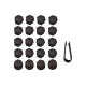 20 x Radschraubenkappen Diebstahlschutz 17mm grau 4F0601173A kompatibel mit Audi Q2 Q3 Q5 Q7 YOU.S Original