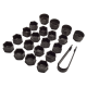 20 x Radschraubenkappen Diebstahlschutz 17mm grau 4F0601173A kompatibel mit Audi 80 90 100 YOU.S Original