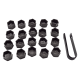 20 x Radschraubenkappen 17mm grau 321601173A kompatibel mit Audi A1 A2 A3 YOU.S Original