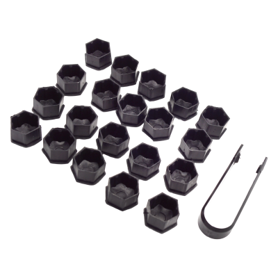 20 x Radschraubenkappen 17mm schwarz 321601173A kompatibel mit Audi A4 A5 A6 YOU.S Original