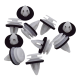10 x Befestigungsclips mit Dichtung kompatibel mit BMW 3er E46 5er E60 7er E65 X5 E53 - 51418224768 YOU.S Original
