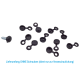 10 Stück Kennzeichenhalter Kappen Schraubenkopf Ø 10 mm in Schwarz für PKW LKW Motorrad YOU.S Original