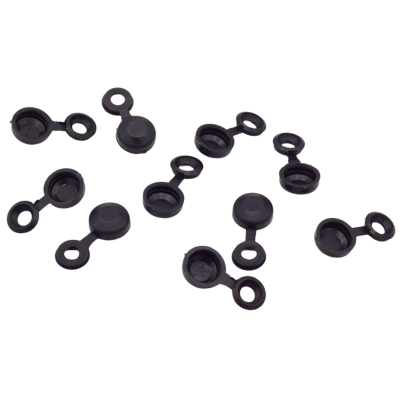 30 Stück Kennzeichenhalter Kappen Schraubenkopf Ø 10 mm in Schwarz für PKW LKW Motorrad YOU.S Original