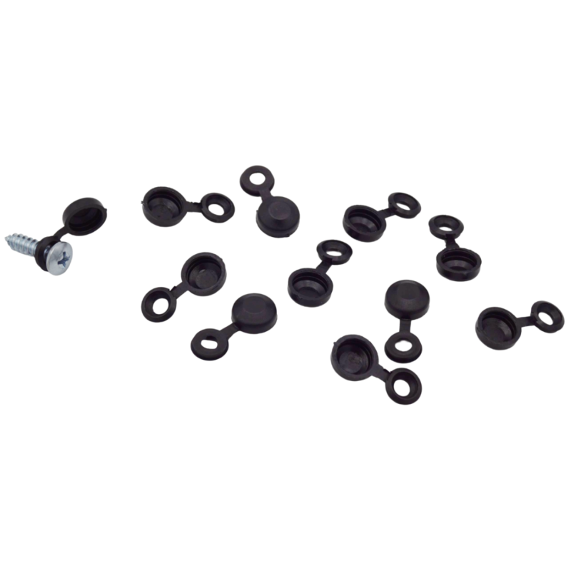 40 Stück Kennzeichenhalter Kappen Schraubenkopf Ø 10 mm in Schwarz für PKW LKW Motorrad YOU.S Original