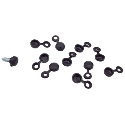 40 Stück Kennzeichenhalter Kappen Schraubenkopf Ø 10 mm in Schwarz für PKW LKW Motorrad YOU.S Original