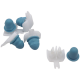 100 x Befestigungclips Zierleistenklammern mit Tüllen kompatibel mit VW Passat 3B3 3B6 - 3B0853575 YOU.S Original