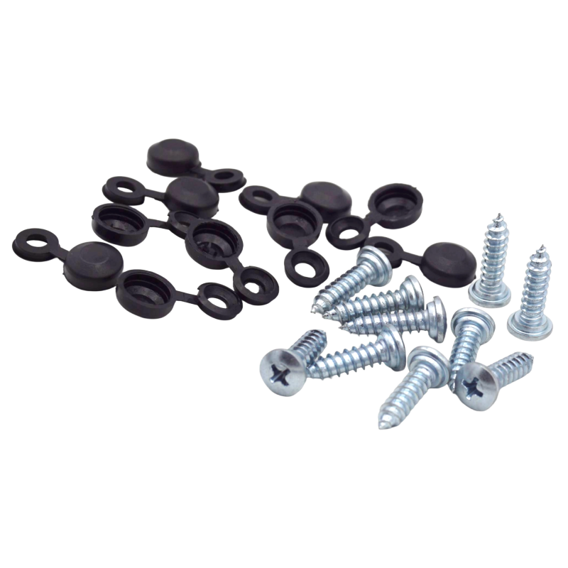 30er Set Kennzeichenhalter Kappen + Schrauben Kopf Ø 10 mm in Schwarz für PKW LKW Motorrad YOU.S Original