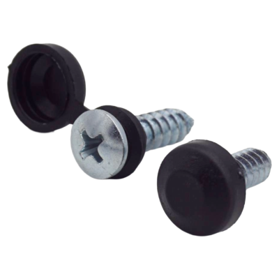 30er Set Kennzeichenhalter Kappen + Schrauben Kopf...