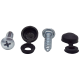 30er Set Kennzeichenhalter Kappen + Schrauben Kopf Ø 10 mm in Schwarz für PKW LKW Motorrad YOU.S Original