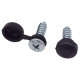 40er Set Kennzeichenhalter Kappen + Schrauben Kopf Ø 10 mm in Schwarz für PKW LKW Motorrad YOU.S Original
