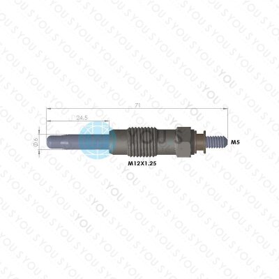 4 Stück YOU.S Original Glühkerzen kompatibel mit RENAULT SAFRANE I (B54) 2.5 dT