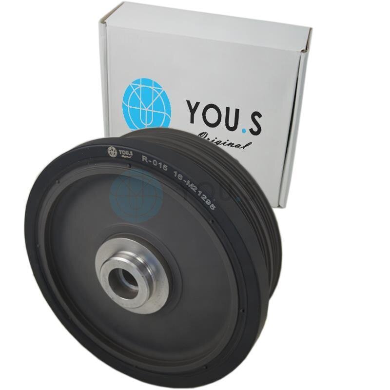 YOU.S Original Riemenscheibe Kurbelwelle kompatibel mit BMW 1er (E87) 3er (E46) (E90) (E91) 5er (E60) (E61) X3 (E83)