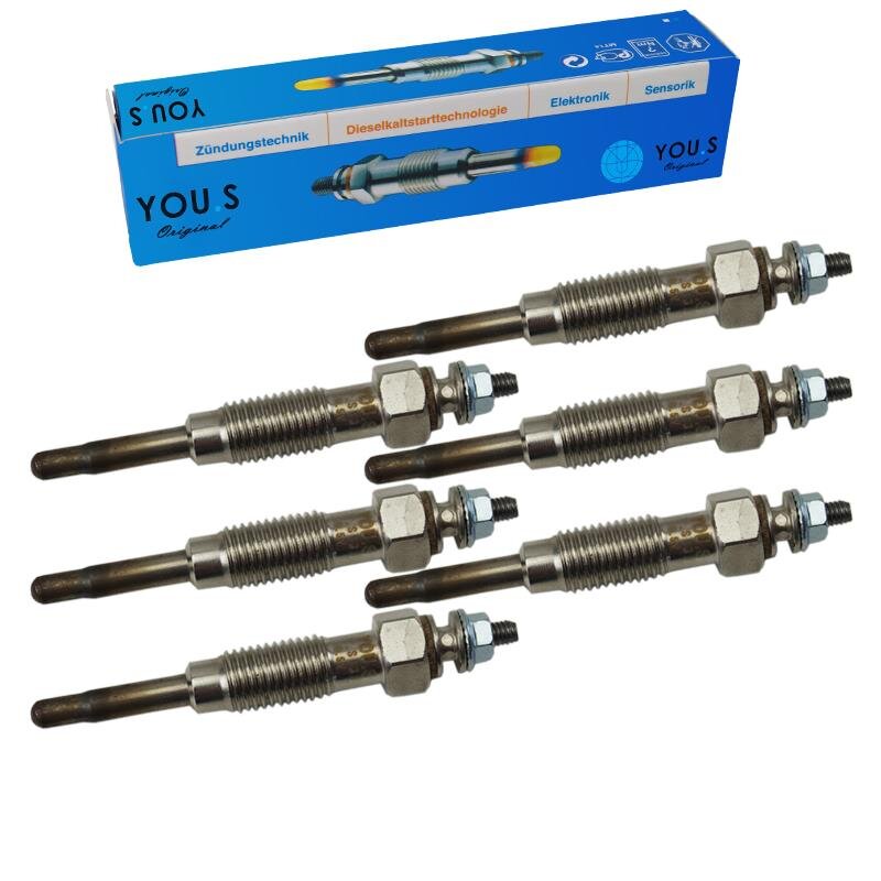 6 Stück YOU.S Original Glühkerzen für CASALINI HANIX MITSUBISHI PERKINS