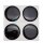 Nabenkappen Silikon Aufkleber 55,0 mm - schwarz Emblem Selbstklebend
