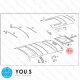 1 x YOU.S Original Schiebedach Befestigungsclip kompatibel mit MERCEDES A0019881081