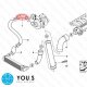 YOU.S Original Turboschlauch Ladeluftschlauch kompatibel mit BMW 5er BMW 7er (E39, E38) - 11617786530