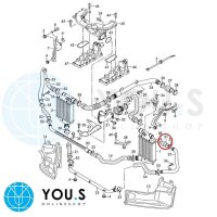 YOU.S Original Turboschlauch Ladeluftschlauch kompatibel mit AUDI A6 (C6) 2.7/3.0 TDI - 4F0145979A