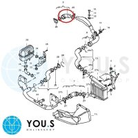 YOU.S Original Turboschlauch Ladeluftschlauch kompatibel mit AUDI kompatibel mit SKODA kompatibel mit VW 1.9 TDI - 3B0145834P