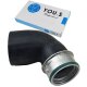YOU.S Original Turboschlauch Ladeluftschlauch kompatibel mit AUDI kompatibel mit SEAT kompatibel mit SKODA kompatibel mit VW - 1K0145828Q