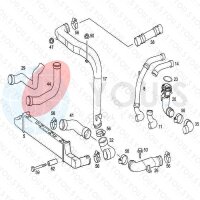 YOU.S Original Turboschlauch Ladeluftschlauch für MERCEDES E-KLASSE (W210, S210) - 2105283182