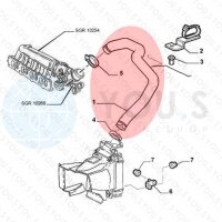 YOU.S Original Turboschlauch Ladeluftschlauch für ALFA ROMEO 1.9 JTD / JTDM - 51702364