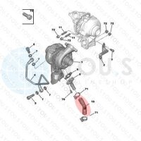 YOU.S Original Turboschlauch Ladeluftschlauch für CITROËN PEUGEOT FIAT 1.6 D/HDI - 038128 - 6981.H7 - 9656615680